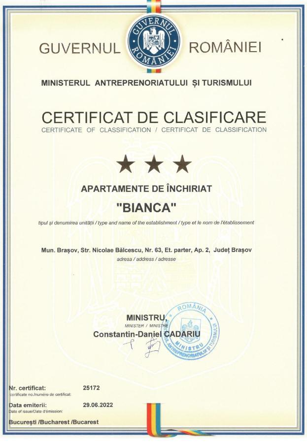 בראשוב Apartment Bianca מראה חיצוני תמונה